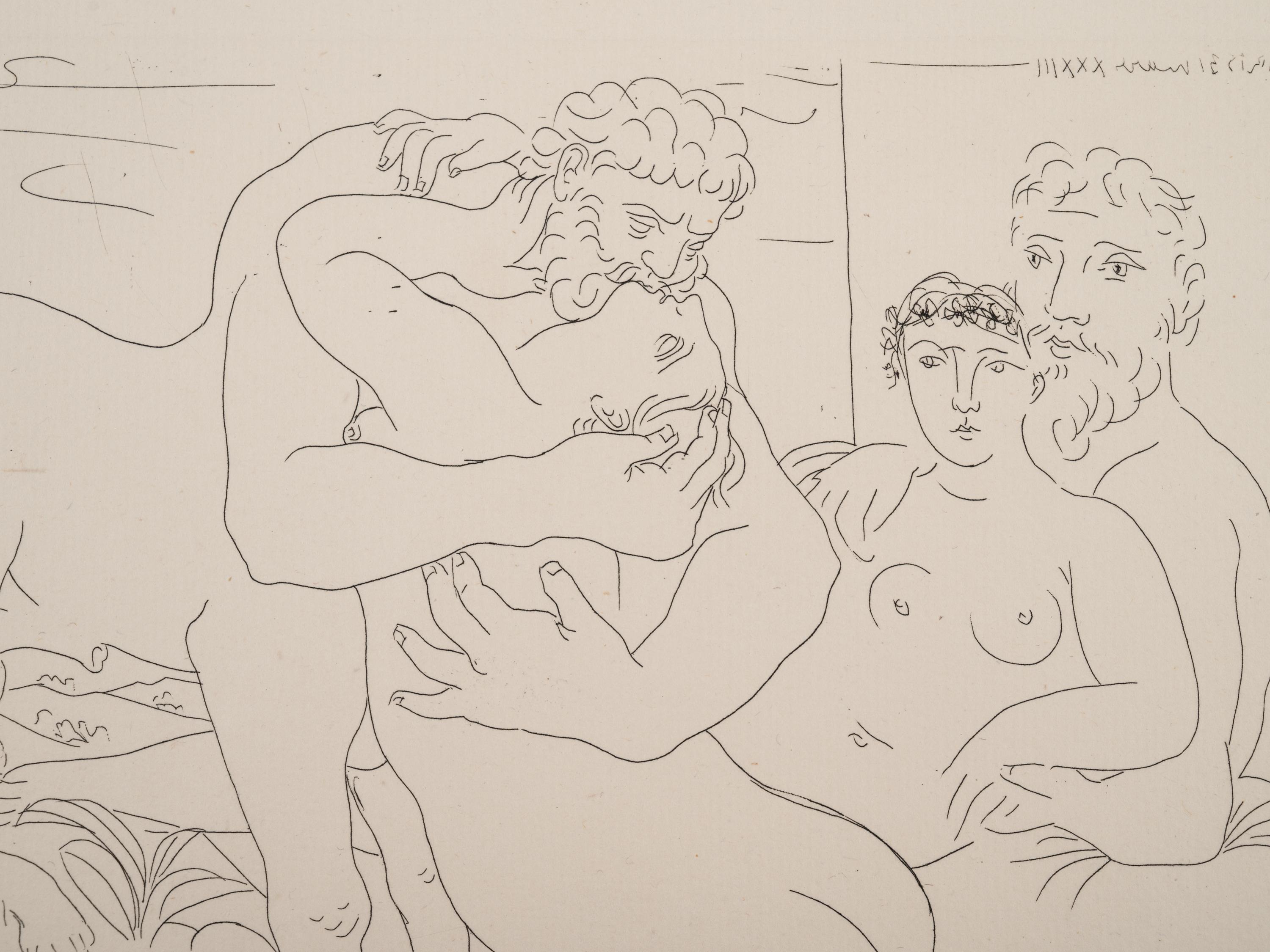 Le Repos du Sculpteur devant un Centaure et une Femme (from La Suite Vollard )