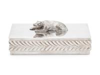 A Tiffany & Co. Silver Table-Top Cigarette Box