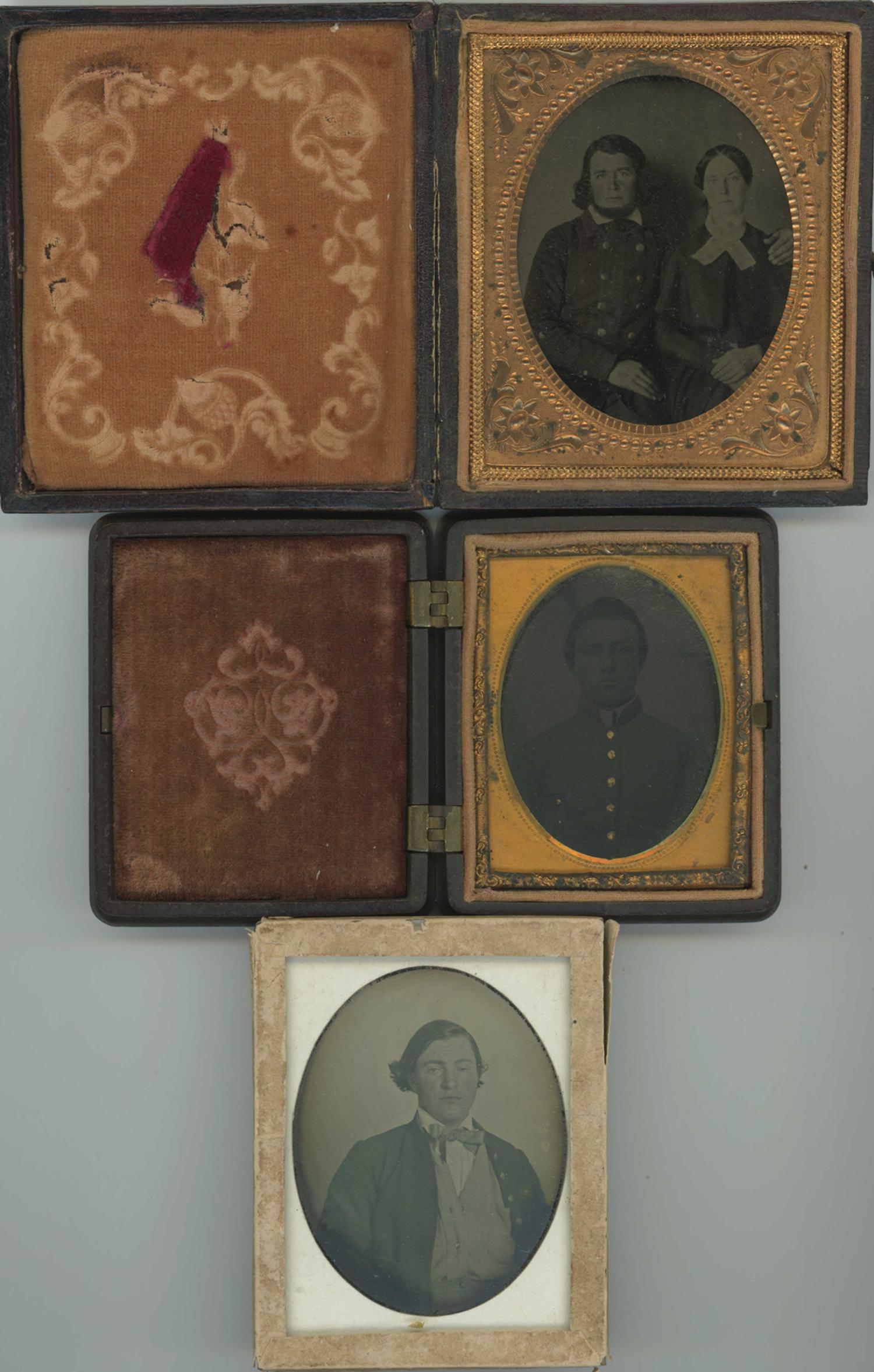 [Ambrotypes and Tintype] Three Likely Confederates