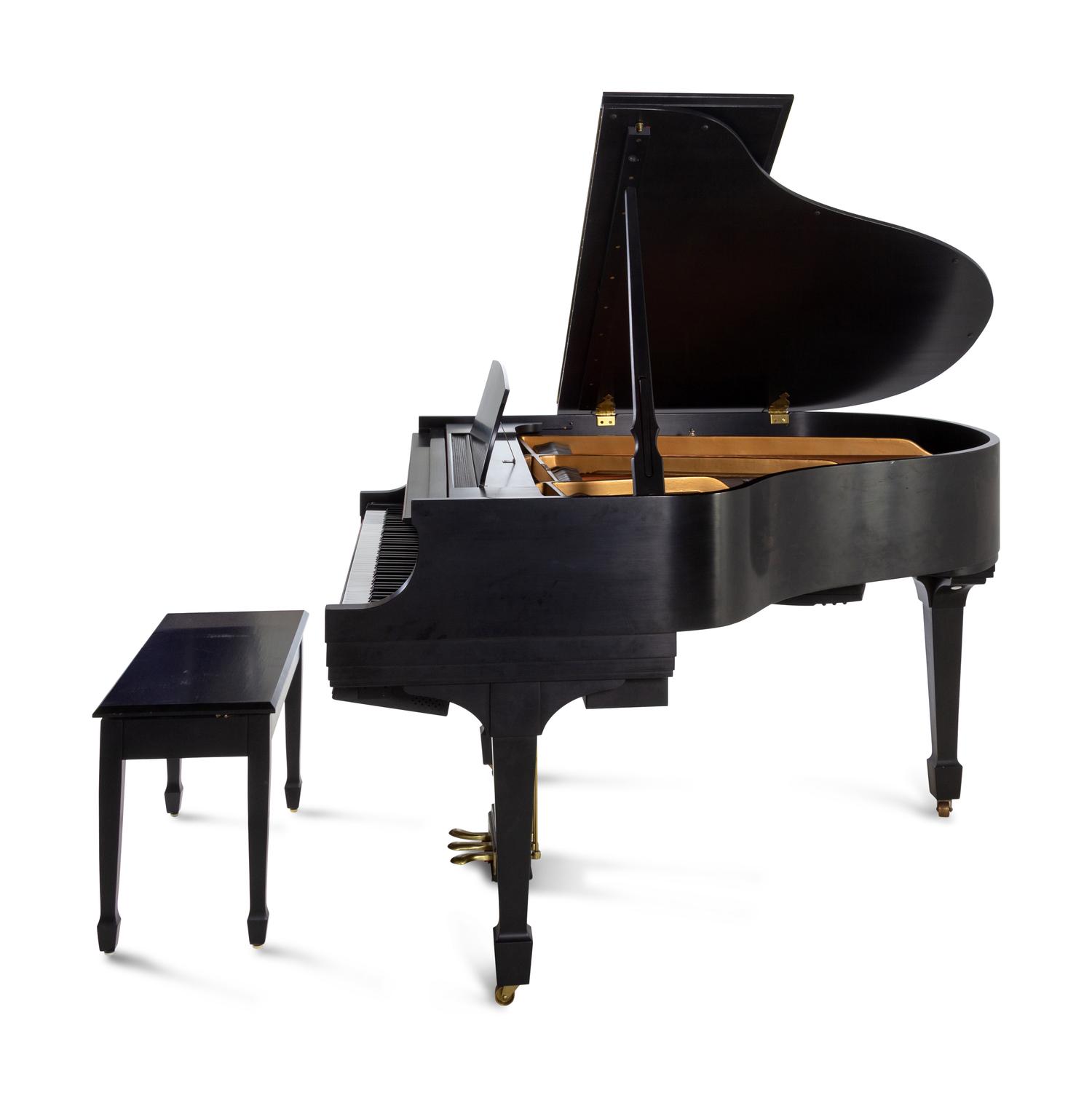 A Steinway & Sons Black Lacquered Baby Grand Piano