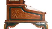 A Continental Painted Bureau Cabinet