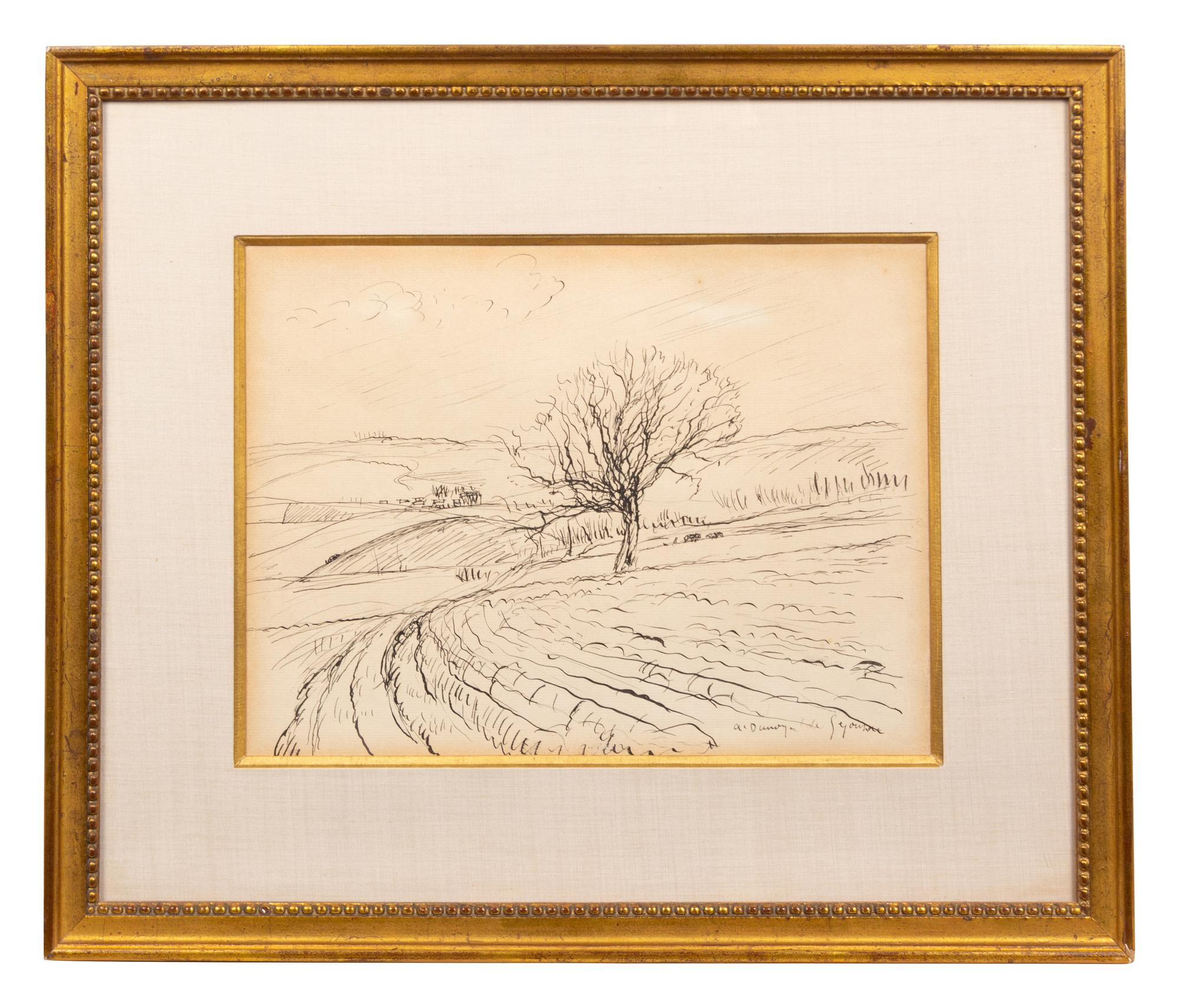 A Work on Paper, Paysage d'Hiver Provence