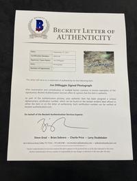 A Joe DiMaggio Signed Autograph Large Format Photograph (Beckett Authentication Services BAS Certified),