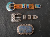 Navajo and Southwestern-style Belt Buckle and Ranger Sets
