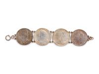 An Antique Silver Coin Bracelet,