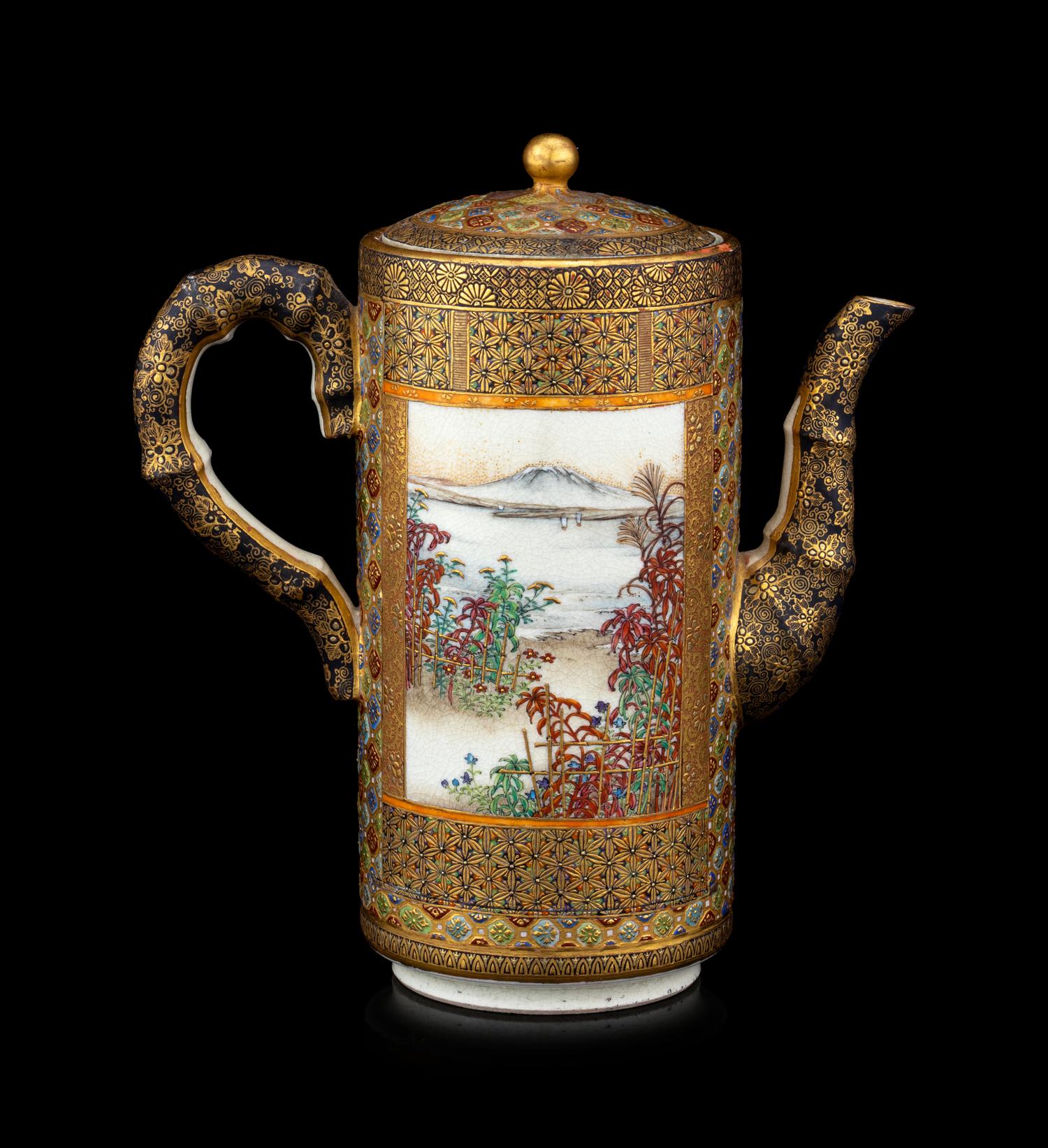 A Japanese Satsuma Teapot