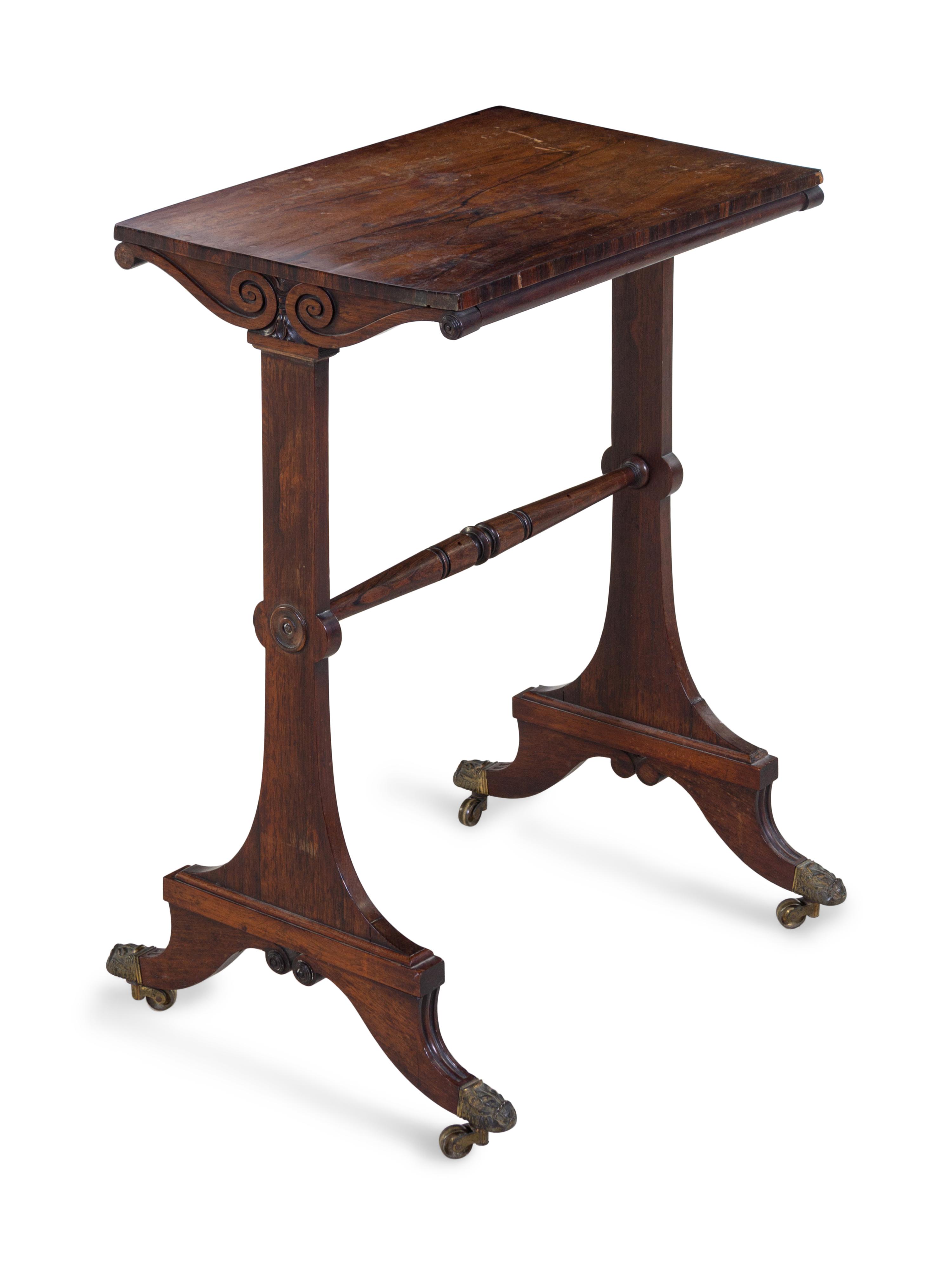 A Regency Rosewood Work Table