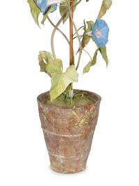 A Pair of Vladimir Kanevsky Porcelain and Painted Copper Models of Morning Glories