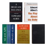 ALBEE, Edward (1928-2016). A group of 5 works by Albee, ALL FIRST EDITIONS, MANY SIGNED, comprising: