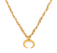 A Roman Gold Neckalce with a Lunula Pendant