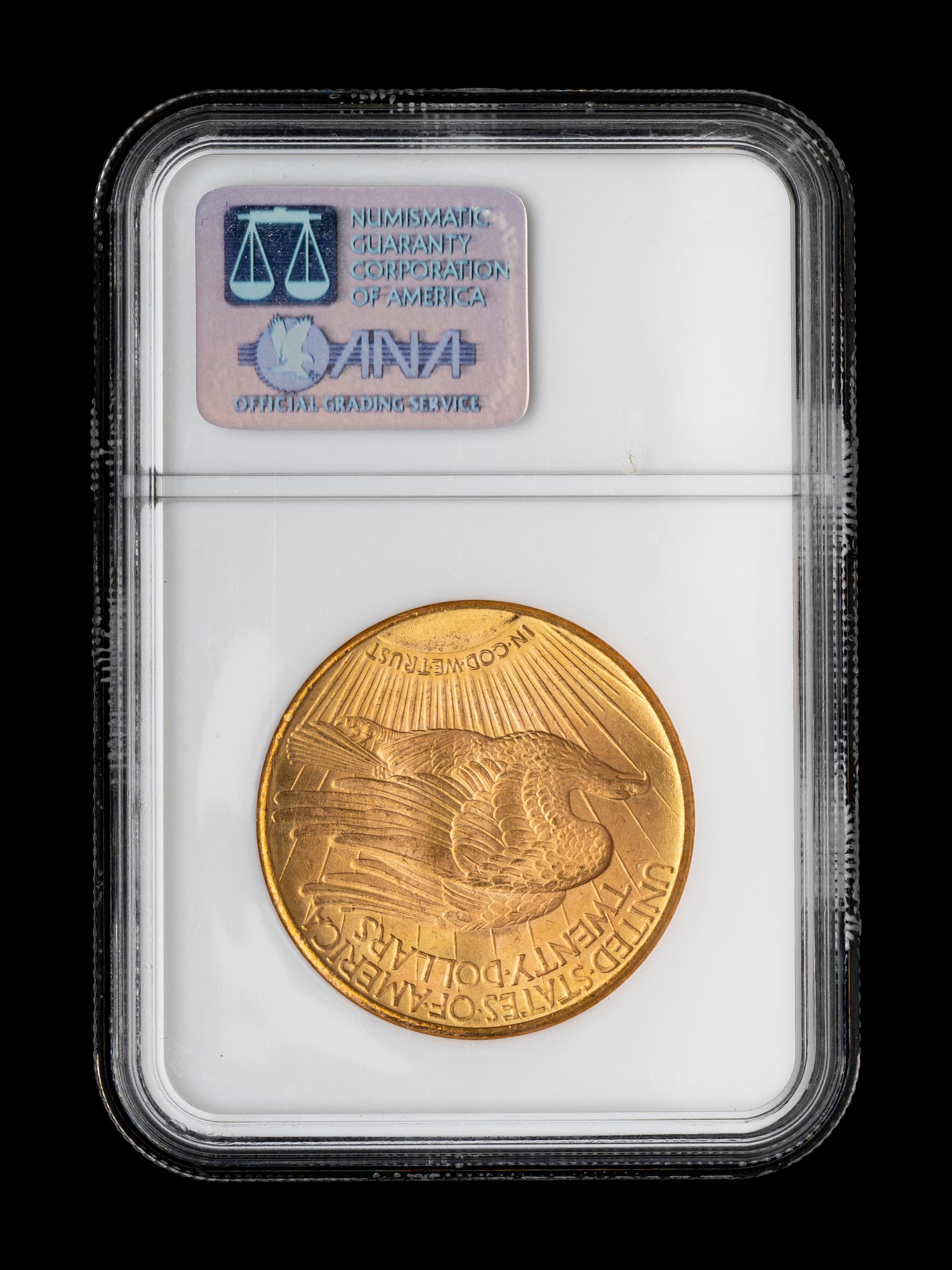 A 1924 Saint Gaudens $20 Gold Coin (NGC MS65)