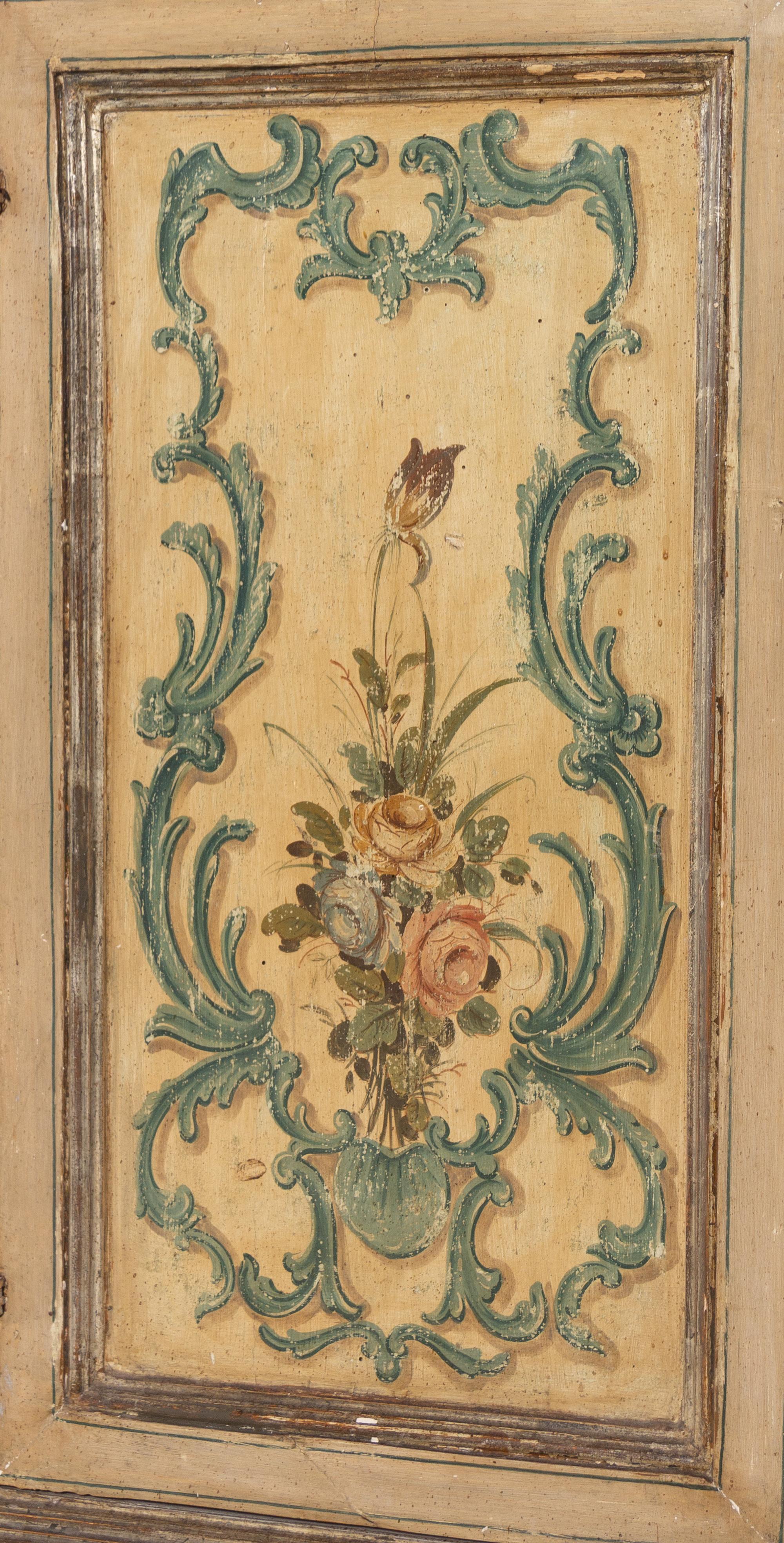 An Italian Painted Console Cabinet