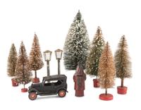 A Group of Santa Claus Figures