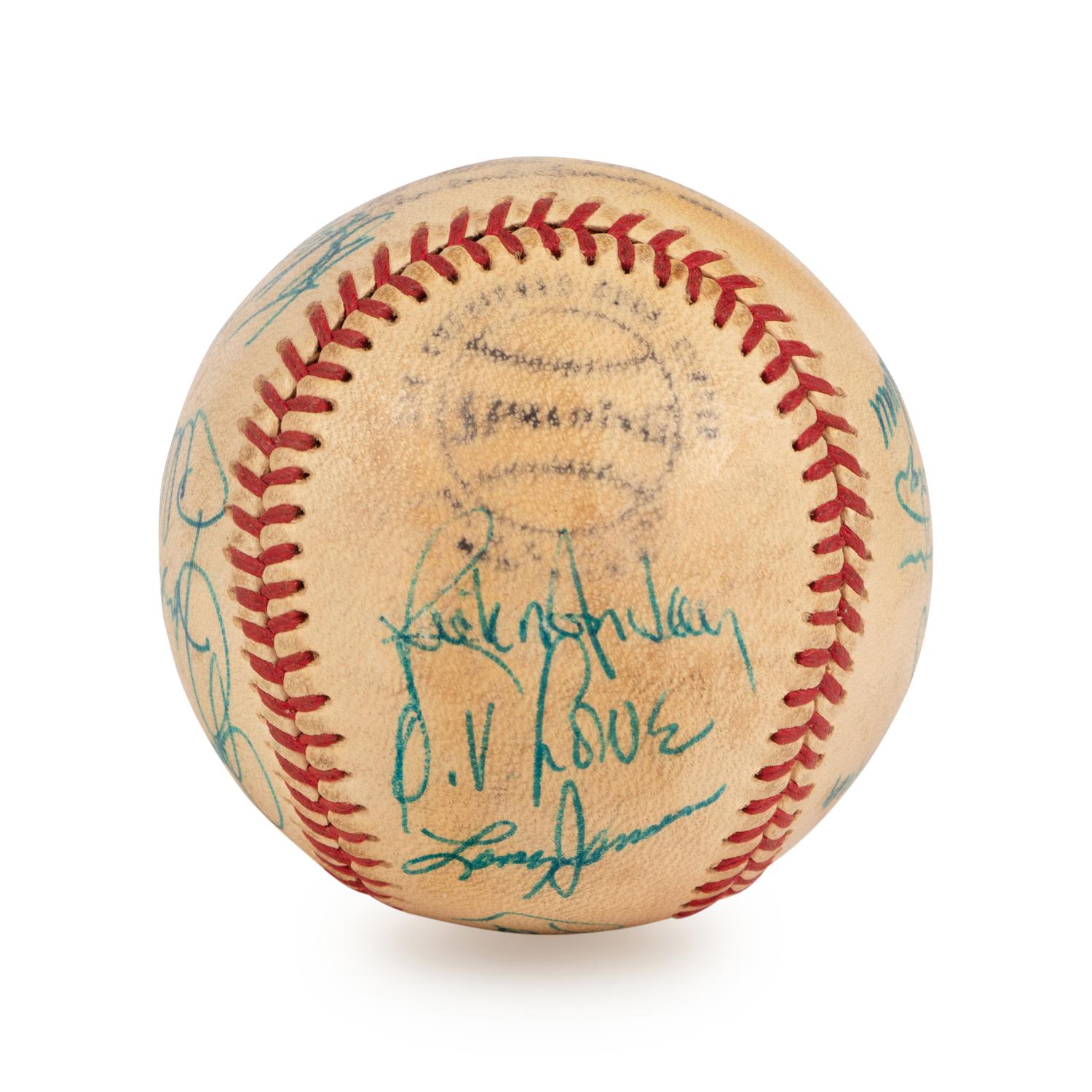 A 1972 Chicago Cubs Team Signed Autograph Baseball (Ernie Banks' Final Season)