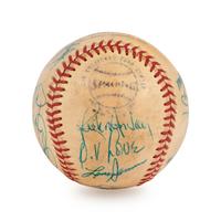 A 1972 Chicago Cubs Team Signed Autograph Baseball (Ernie Banks' Final Season)