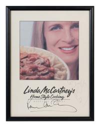 (Celebrity) MCCARTNEY, Paul (1942) and Linda McCartney (1941-1998). “Linda McCartney’s Home Style Meatless Entrees.”