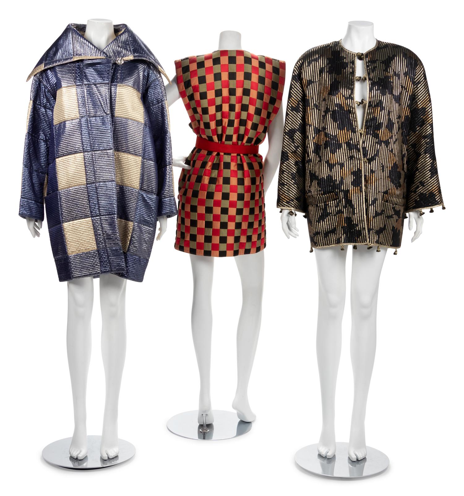 Three Geoffrey Beene Coats, Fall 1985