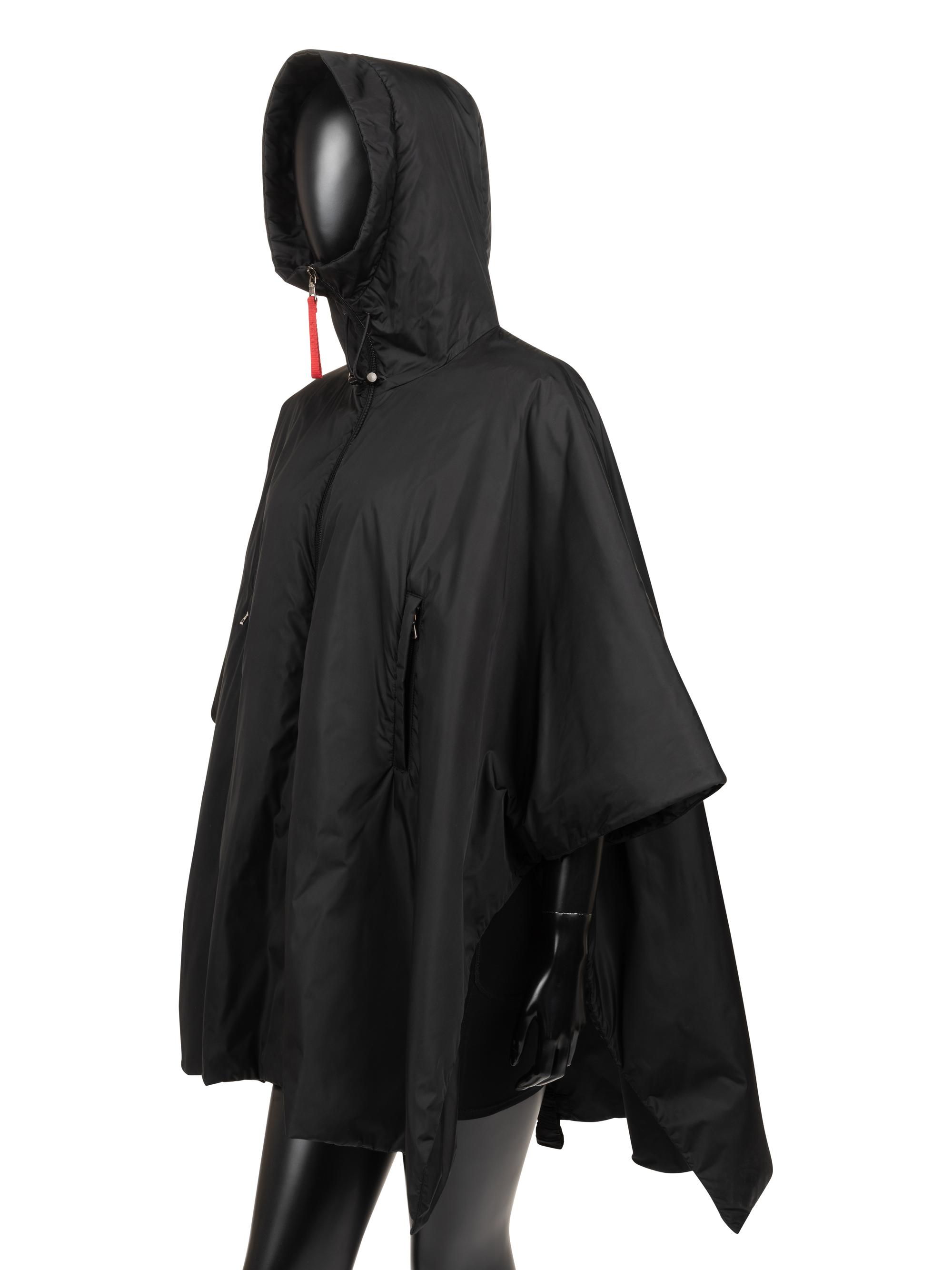 Prada Hooded Zip-front Poncho, 1990-2000s
