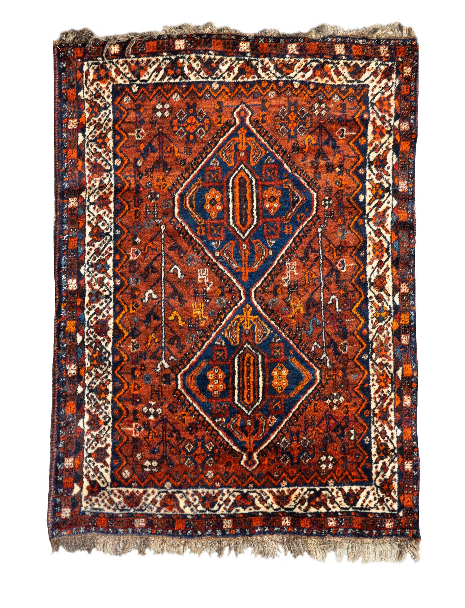 Two Afshar Wool Rugs