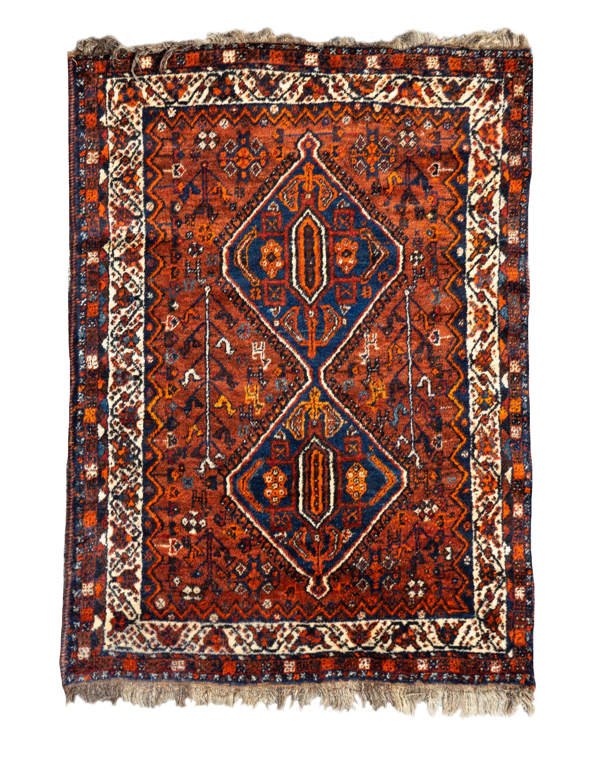 Two Afshar Wool Rugs