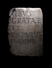 A Roman Marble Fragment with Latin Inscription