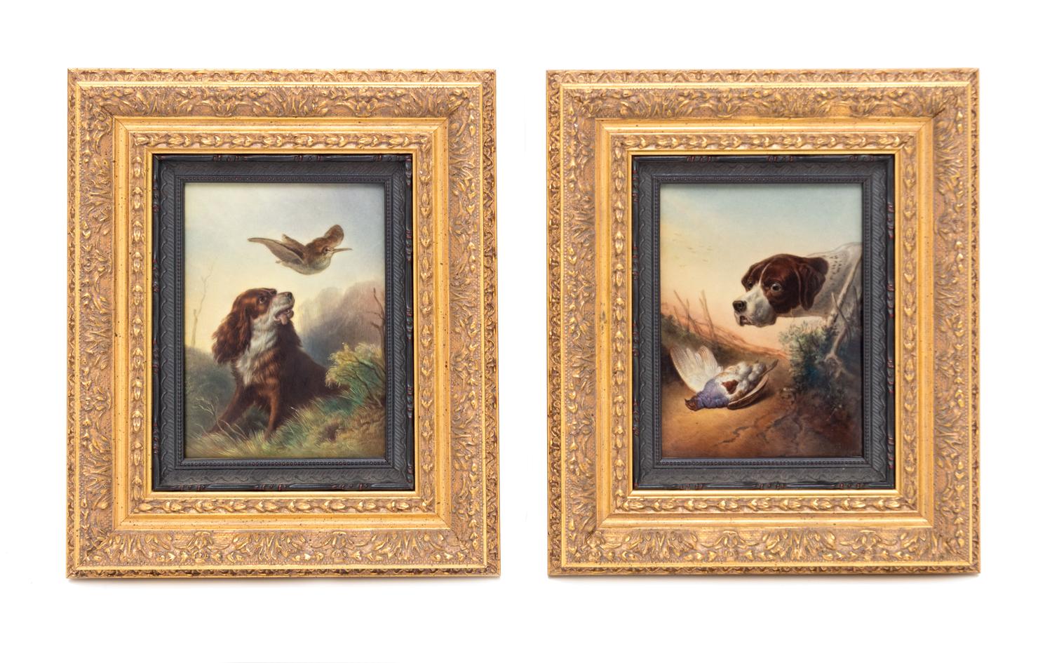 A Pair of Berlin (K.P.M.) Porcelain Plaques