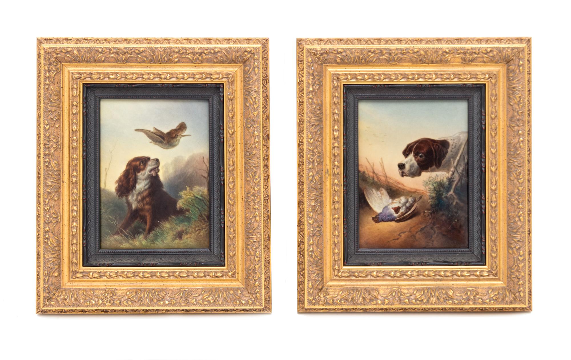 A Pair of Berlin (K.P.M.) Porcelain Plaques
