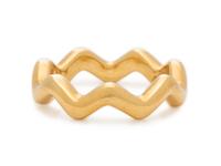 TIFFANY & CO., PALOMA PICASSO, YELLOW GOLD 'ZIG ZAG' RING