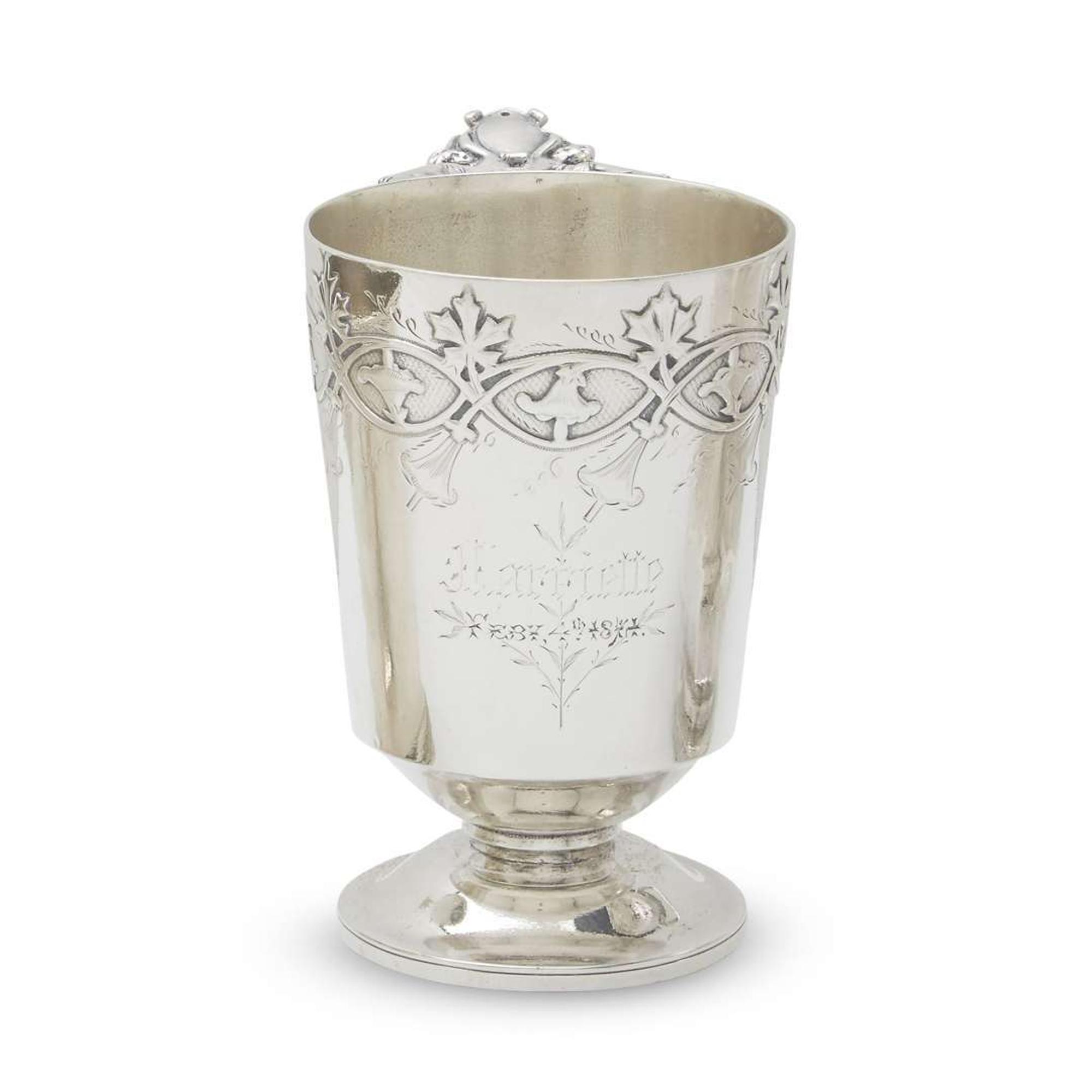 Aesthetic Movement sterling silver cup Gorham Mfg. Co., Providence, RI, circa 1870