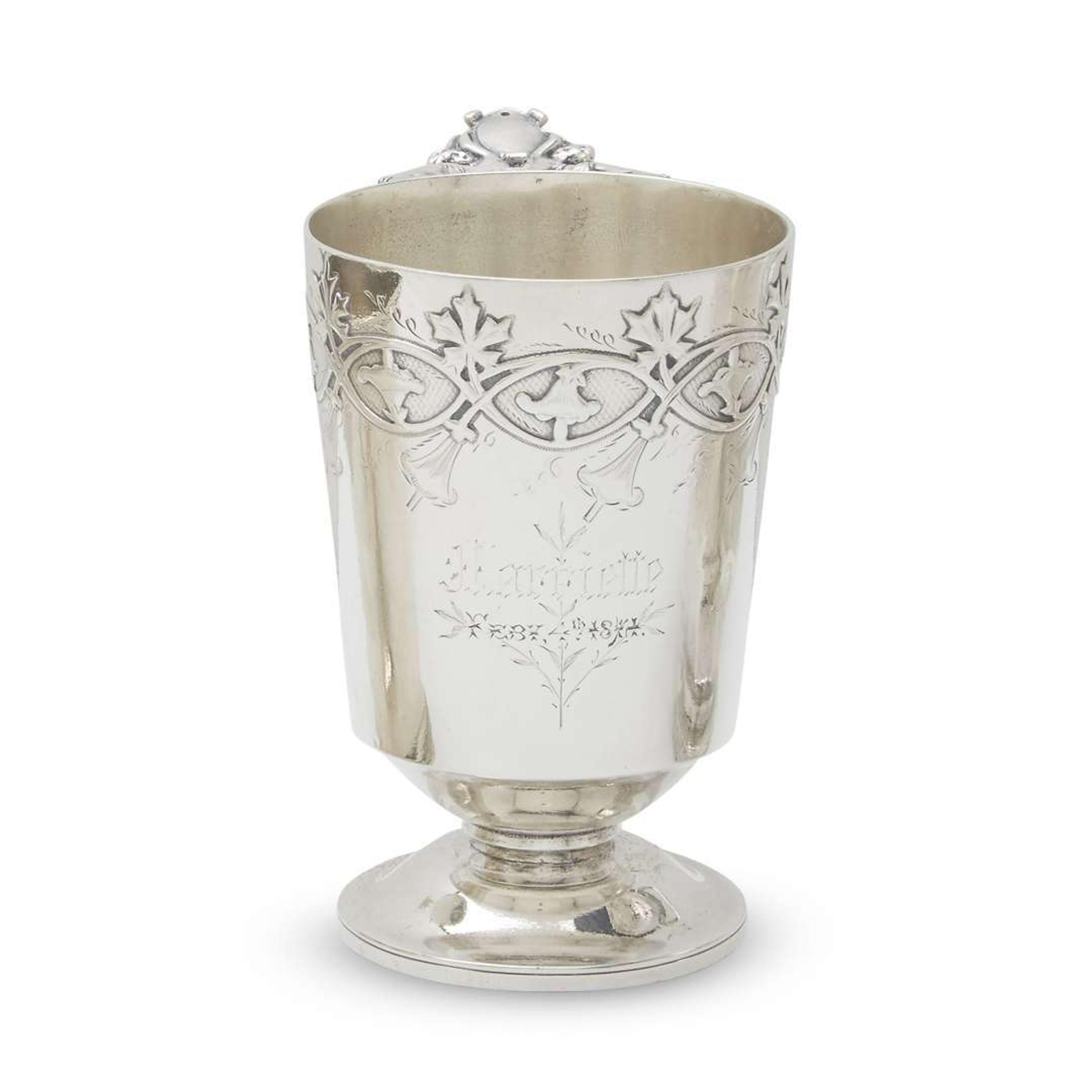 Aesthetic Movement sterling silver cup Gorham Mfg. Co., Providence, RI, circa 1870