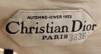 A Christian Dior Black and White Silk Strapless "Odette" Gown, No size.