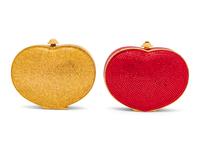 Judith Leiber, Two Heart-Shaped Miniaudières