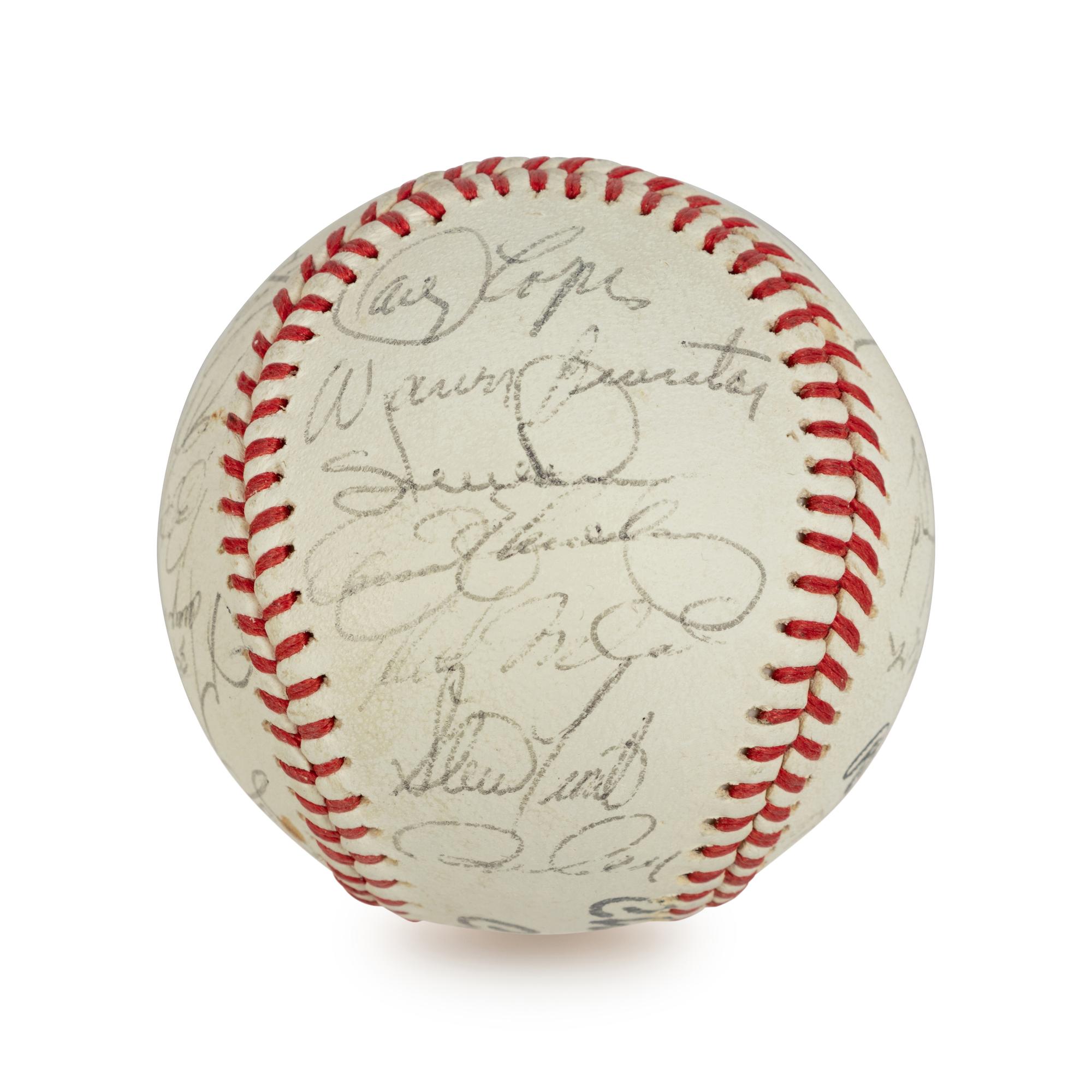 A Group 1984 Chicago Cubs Items (Including Team Signed Autograph Baseball)