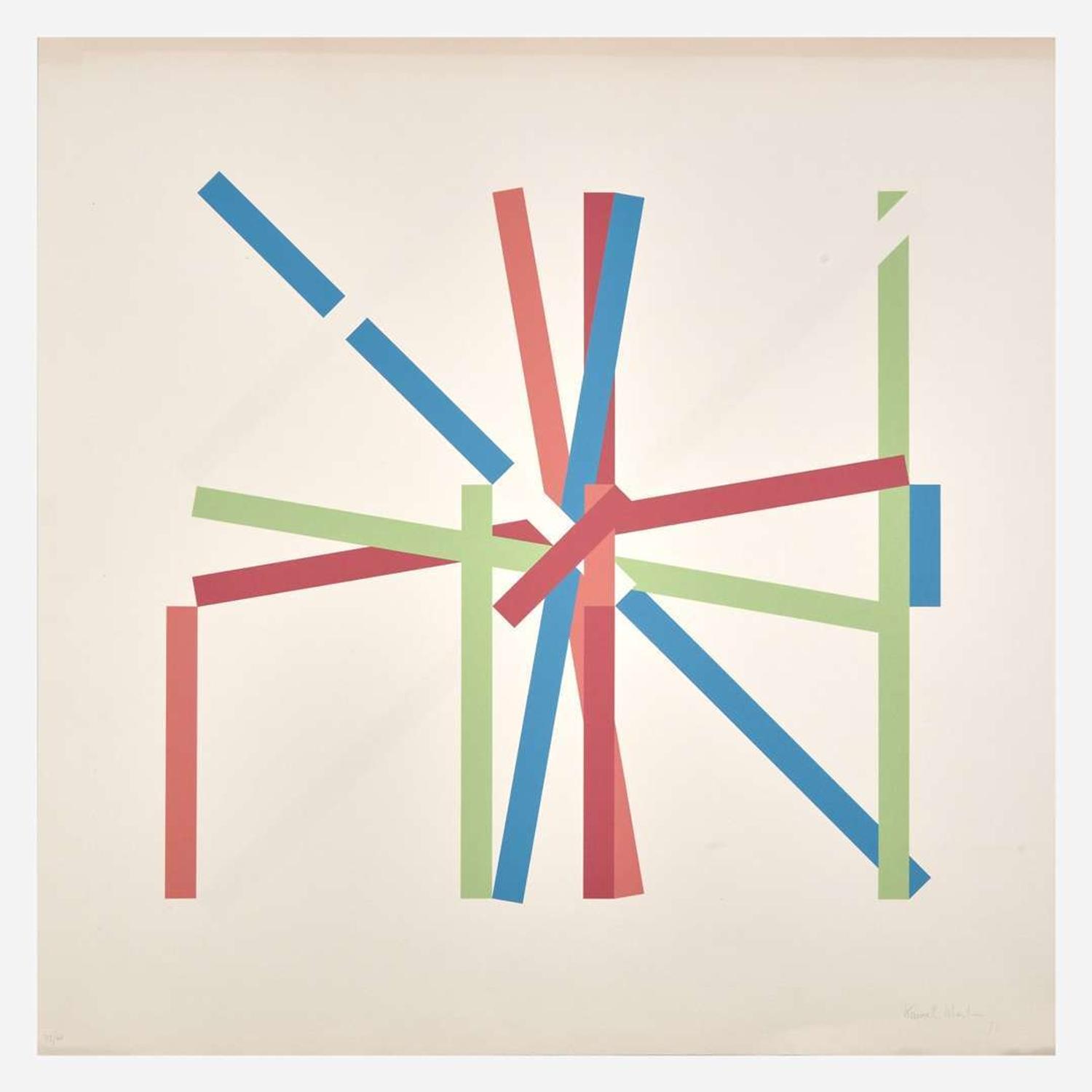 Kenneth Martin (British, 1905–1984) Rotation Frankfurt IV; together with two companions
