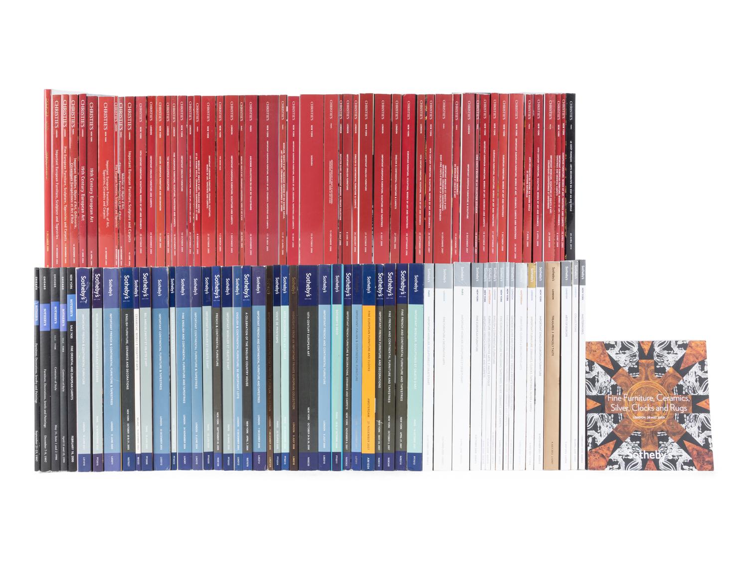 [EUROPEAN FURNITURE & DECORATIVE ARTS] A Group of Christie's and Sotheby's Auction Catalogues about European Furniture & Decorative Arts