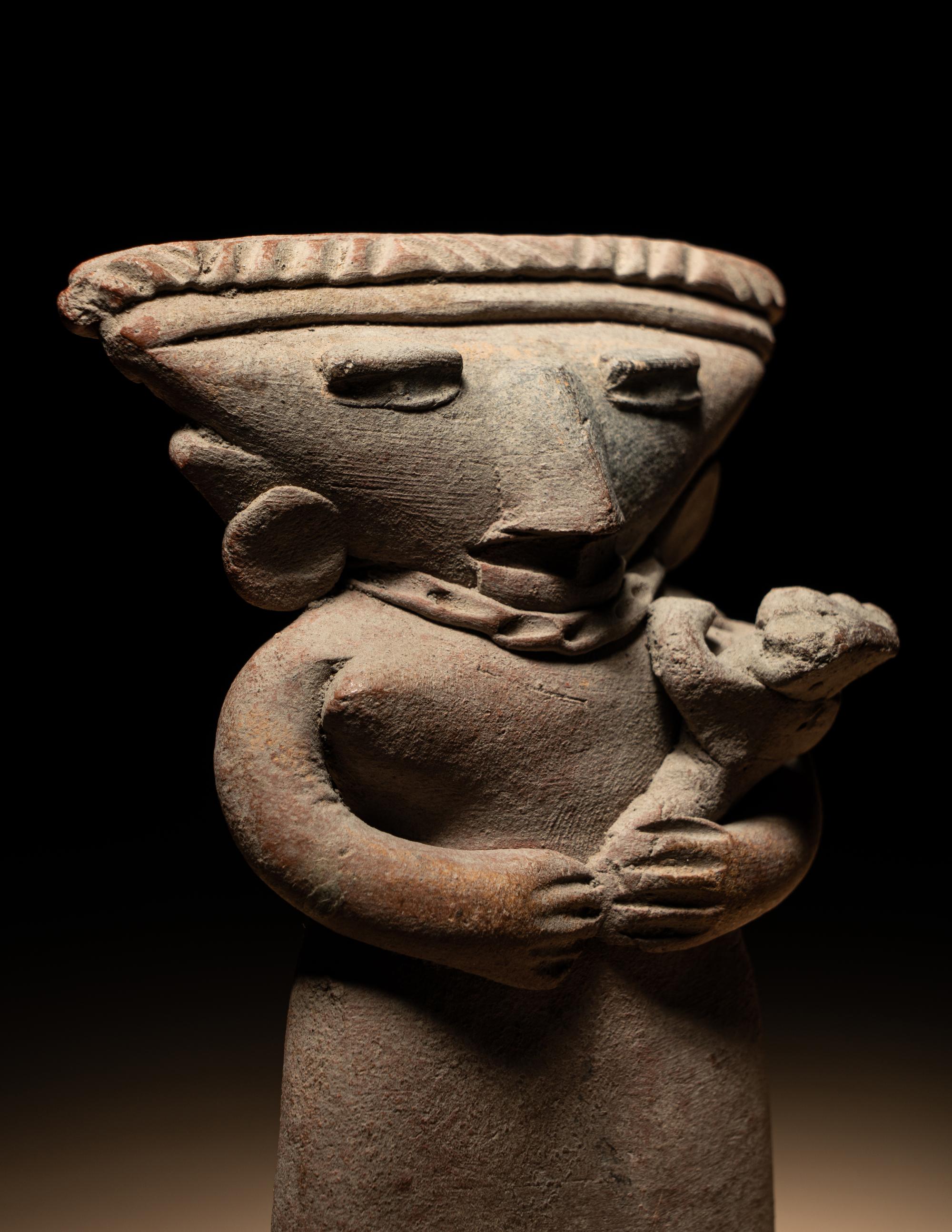 A Michoacan Standing Mother and Child