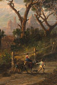 Sunset-A View of Florence from Settignano , 1856