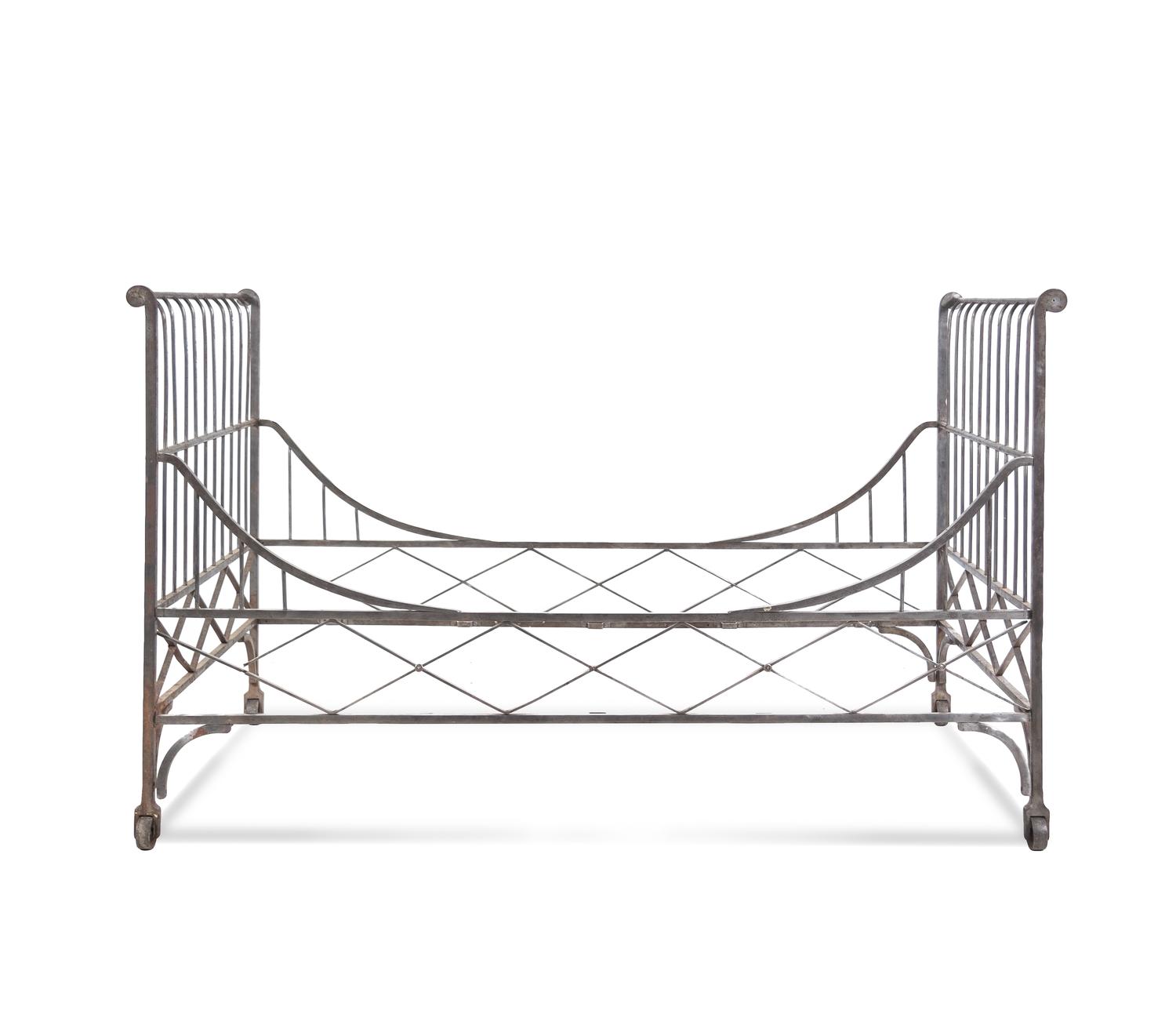 A French Steel Daybed in the Style of Maison Jansen