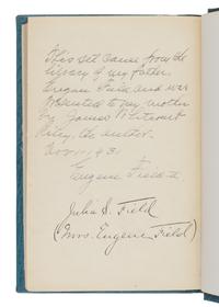 [MONASTERY HILL BINDING]. RILEY, James Whitcomb (1849-1916). The Poems and Prose Sketches of James Whitcomb Riley . New York: Charles Scribner's Sons, 1914.