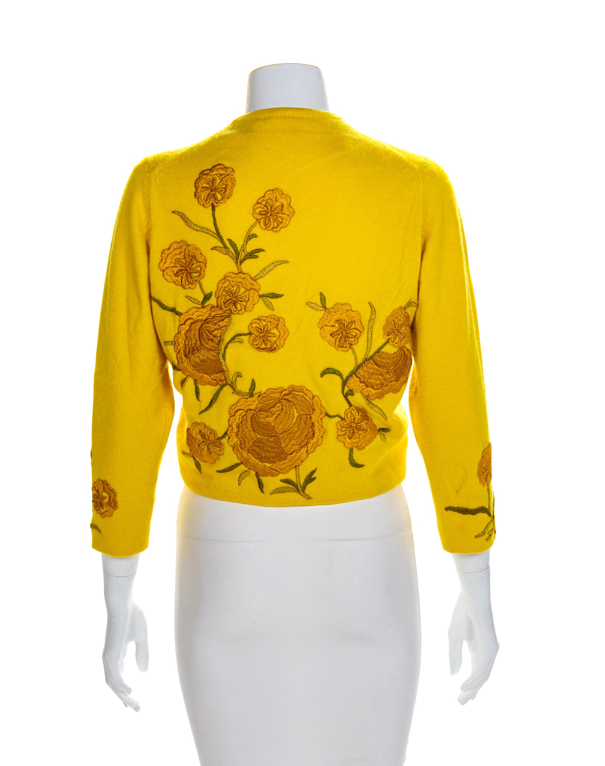 Four Helen Bond Carruthers Embroidered Cardigans, 1950s No size label