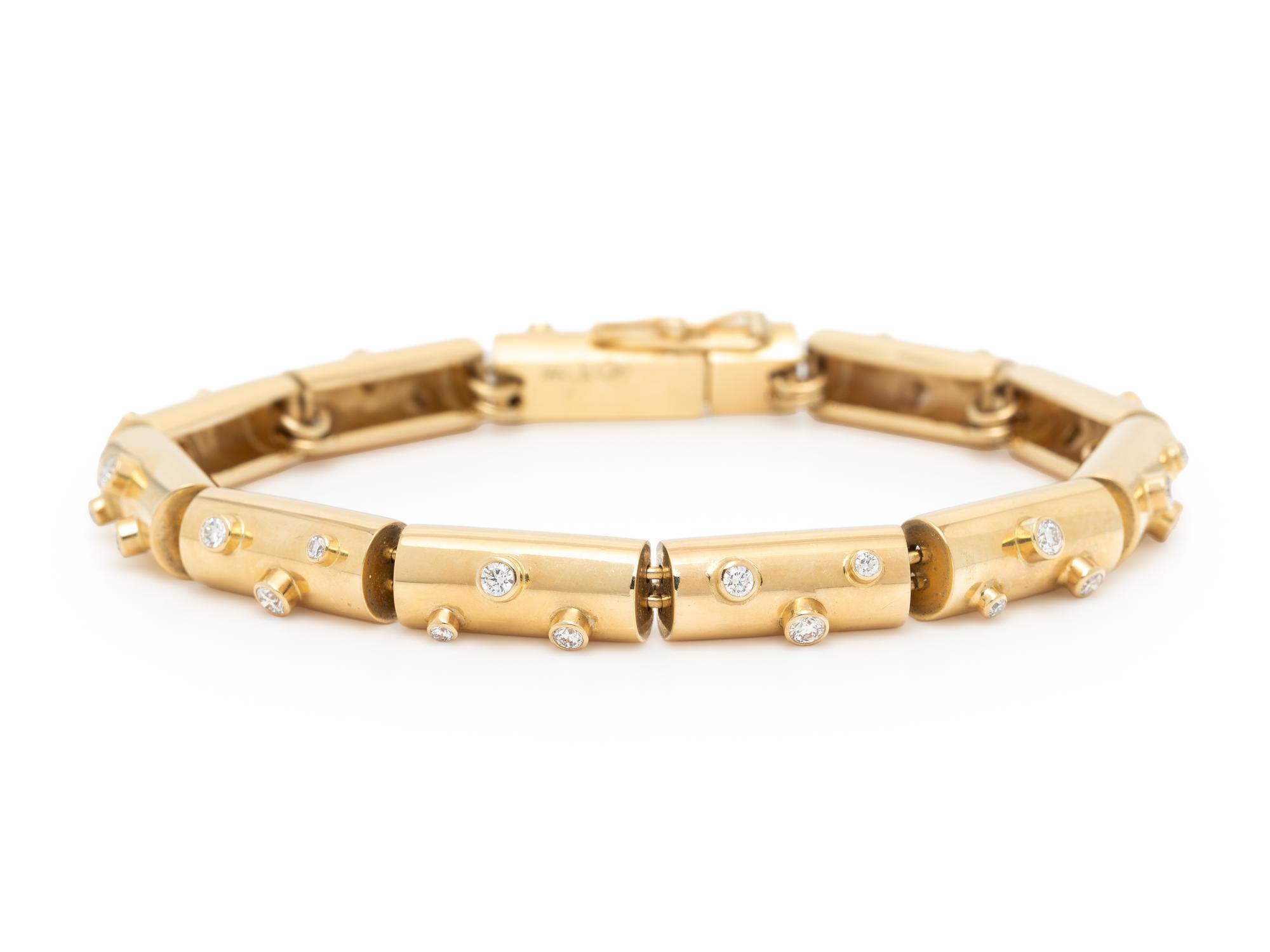 DIAMOND AND YELLOW GOLD BRACELET