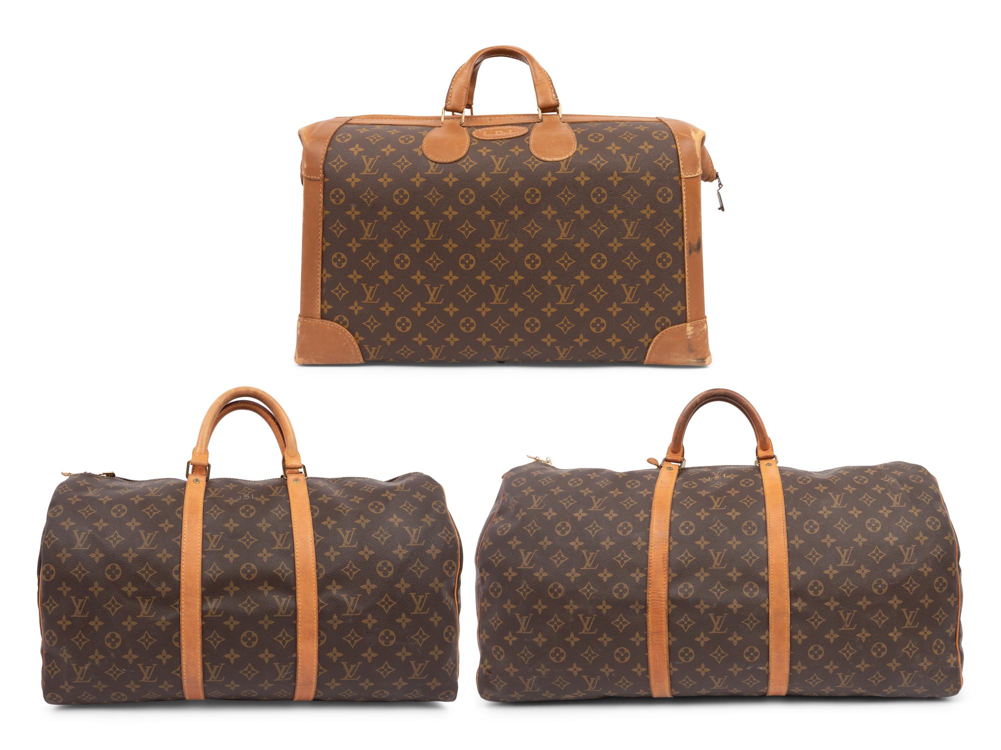 Collection of Three Louis Vuitton Monogram Canvas Bags, 1980-90s