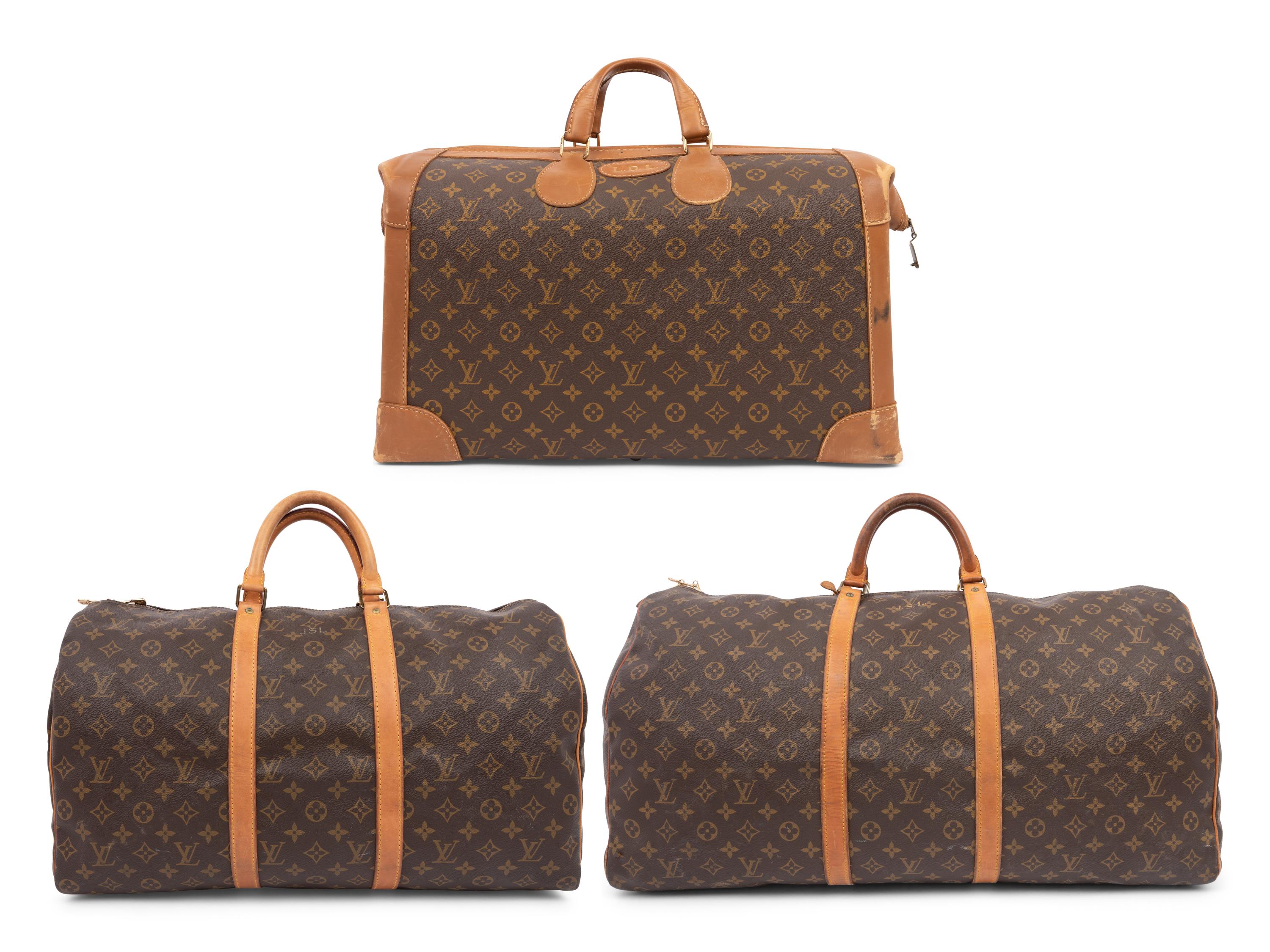Collection of Three Louis Vuitton Monogram Canvas Bags, 1980-90s