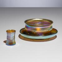 Tiffany Studios New York (American, 1892–1930) — Collection of Glass Table Articles, c. 1910