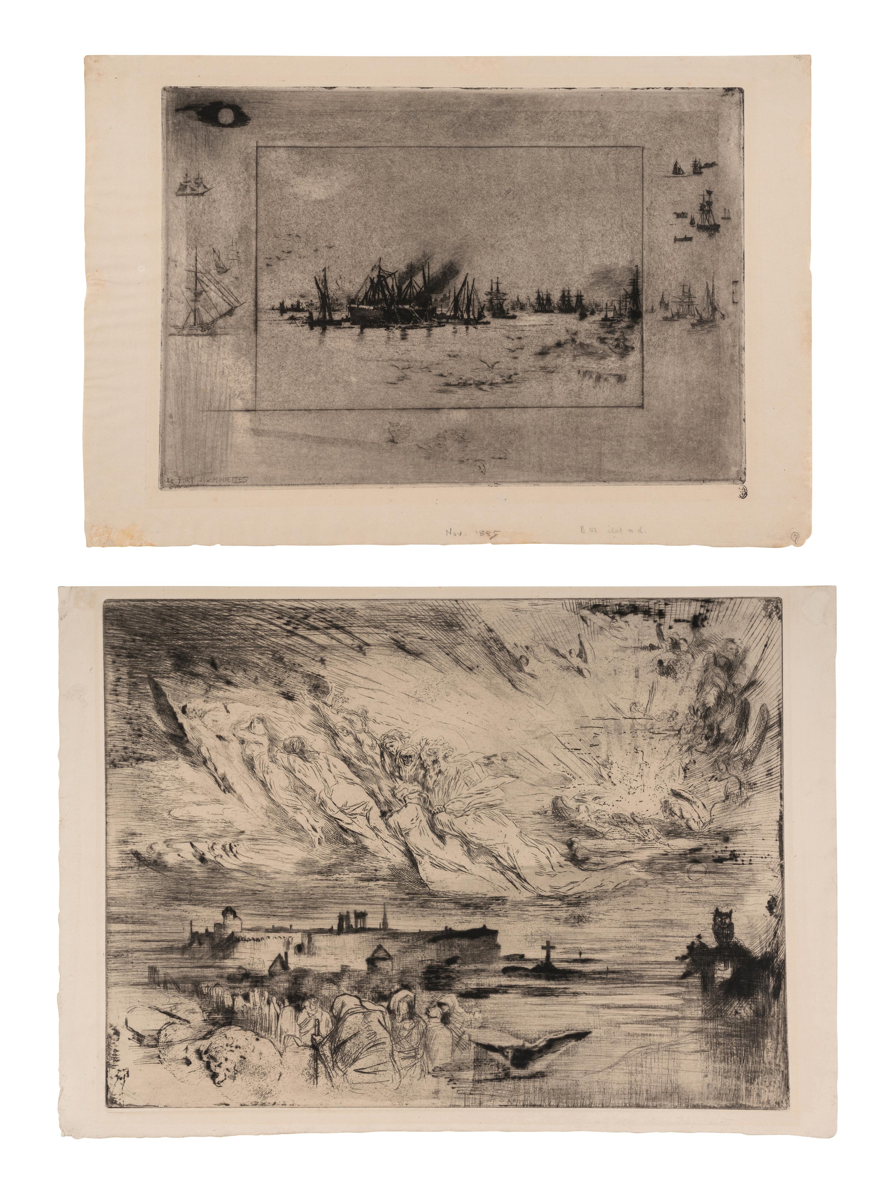 Les Esprits des Villes-Mortes and Le Port aux Mouettes (two works), 1886