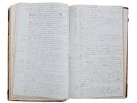 America in Manuscript Diary of Miss Louise St. John (1839-1938), including description of a visit to meet the Lincolns at the White House. Ithaca and New York City, New York, 1852-1867.