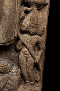 A Khmer Sandstone 'Bodhisattva' Carving