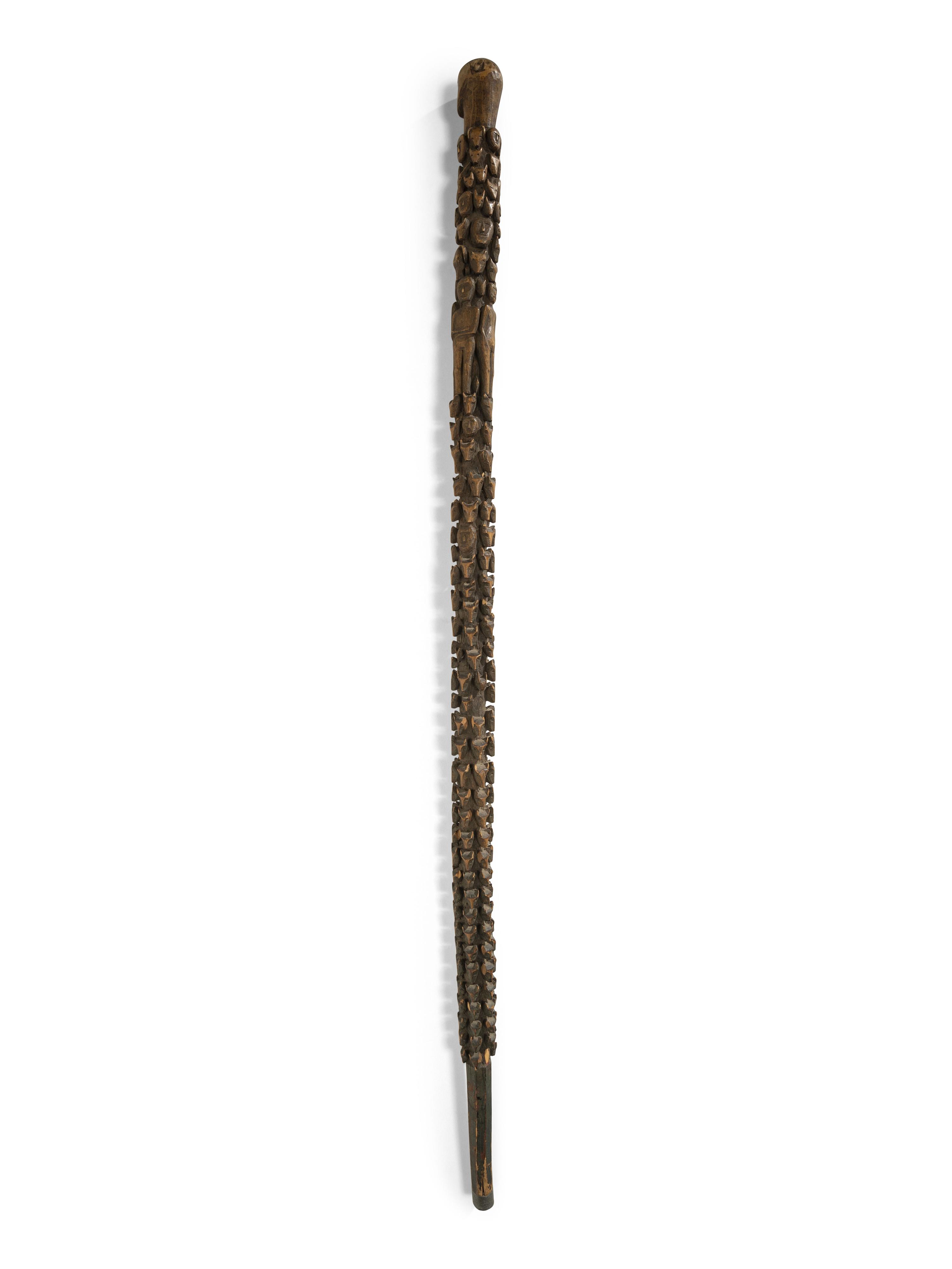Northeastern Figural Carved Cane