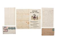[CIVIL WAR]. A group of 13 letters, 1860-1865, with a wide variety of content related to the war and camp life, including discussion of whiskey, hard tack, officers, and camp life.