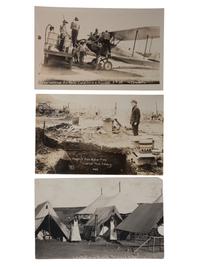 [COLORADO] -- [NEW MEXICO]. A group of 3 real photo postcards, incl. 2 images taken following the Ludlow Massacre in Trinidad, Colorado, 1914.
